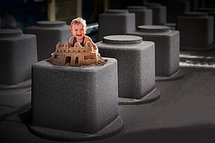Bildretusche Sandform