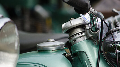 Detail Motorrad